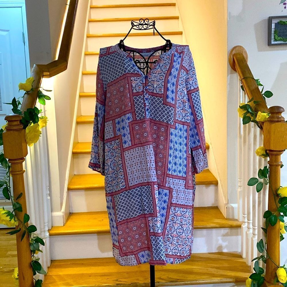 ✨Kim Rogers Petite Whimsical Casual Shift Lightweight PXL Dress ✨